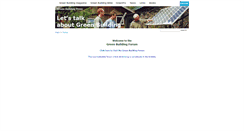 Desktop Screenshot of greenbuildingforum.co.uk