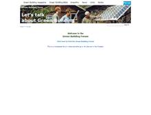 Tablet Screenshot of greenbuildingforum.co.uk